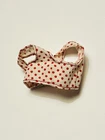 Vintage 1966 Barbie Francie Doll Red & White Polka Dot Swimsuit Top Fashion 1140