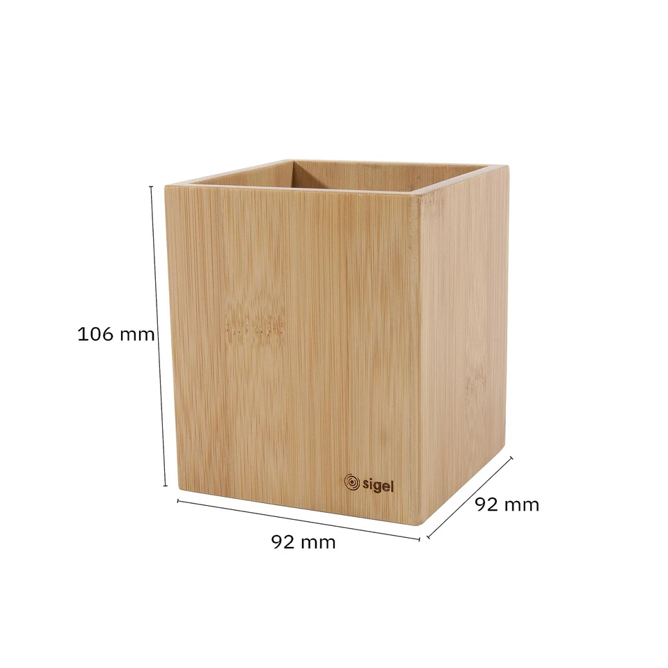 SA204 Stifteköcher Stiftebox, Bambus - Bild 3 von 4