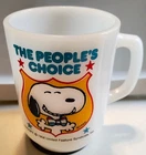 Vtg The People’s Choice Snoopy Mug Collectors Series 1980 #4 Anchor Hocking cup
