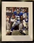 New York Giants BRANDON JACOBS Signed With 2x SBC Inscription Framed 11x14 JSA!!