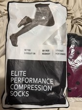 Elite Performance Compression Socks/Hose 3 Pa...