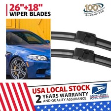 26" 18" Front Windshield Wiper Blades For BMW 5 Series F10 F11