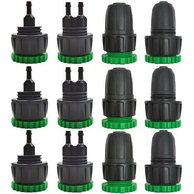 Garten Wasserhahn Verbinder Set 10-teilig für effektive Tropfbewässerungslösu