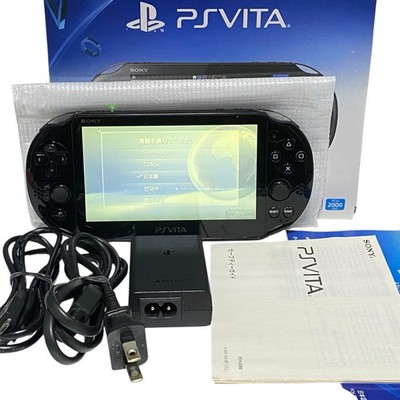 PS Vita PCH-2000  Black Includes charger And Box Good Condition From Japan