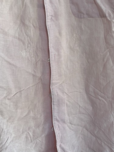 Island Company Classic Leinenhemd Herren Rosa Button Down Gr. L Langarm - Bild 3 von 6