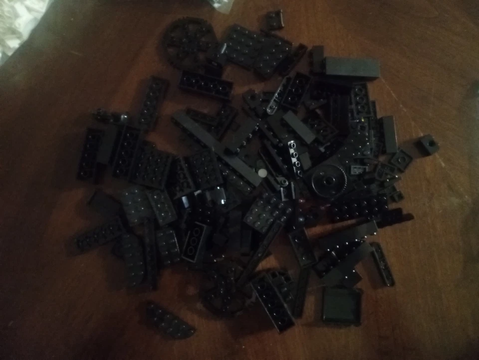 Lote Lego de peças e peças de tijolos mistos tons de terra de 2,5 lb - Imagem 3 de 4