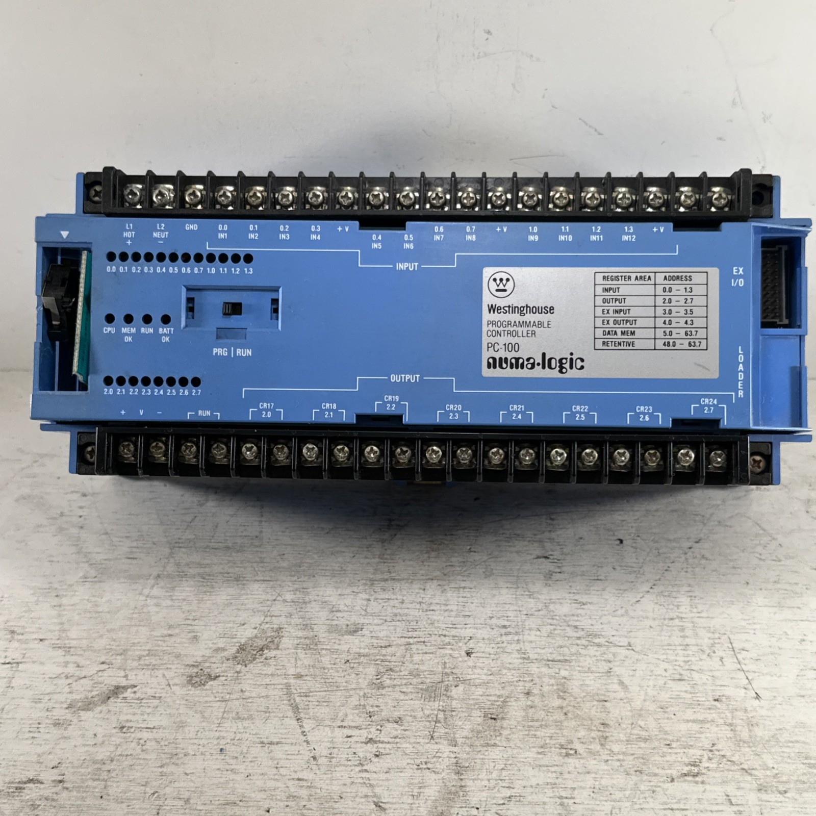 Used Working Westinghouse Programmable Controller PC-100-103 PC-100 PLC