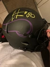 Chris Carter Signed Minnesota Vikings Full-Size Speed Eclipse Helmet (Schwartz)