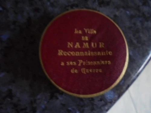 beautiful old Belgian military token medal ww2
