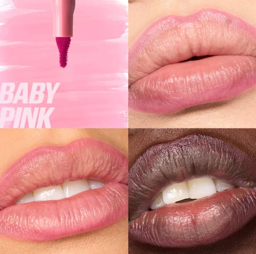 NEW Authentic HUDA BEAUTY Lip Contour Lip Stain for 12Hour Wear,Baby Pink,0.03oz - Bild 2 von 5