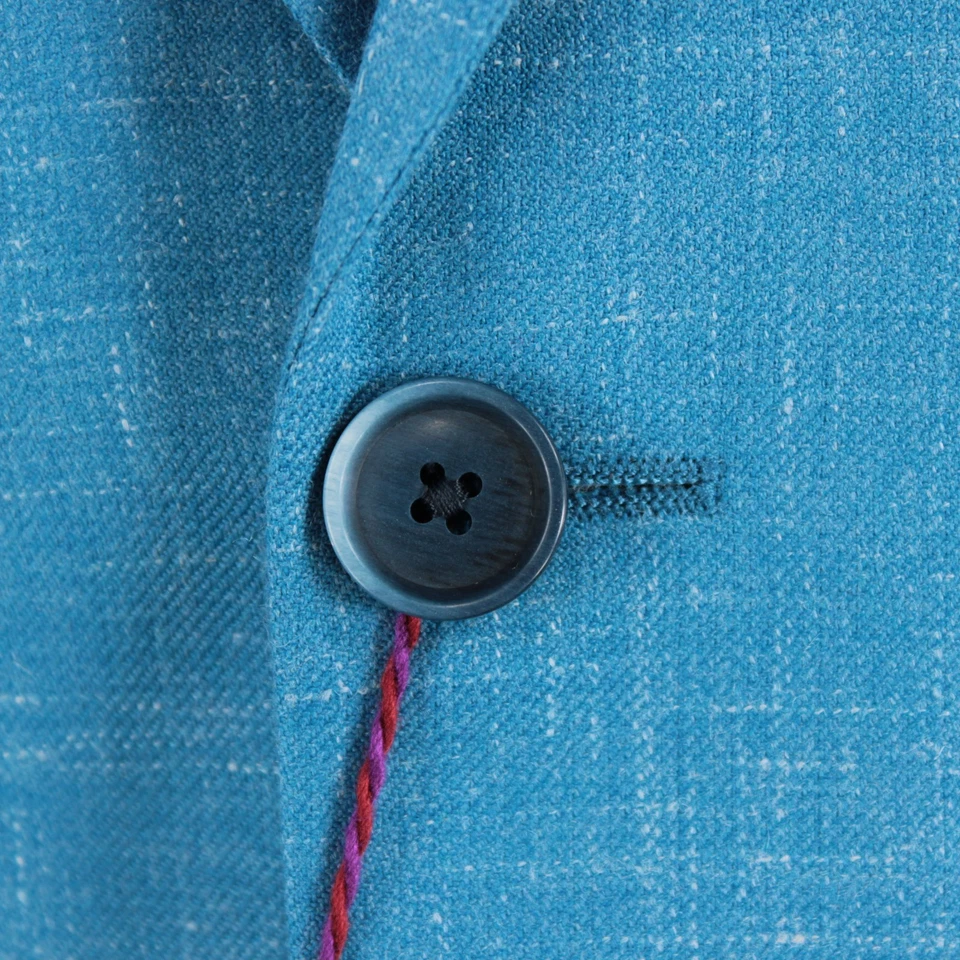 Robert Graham NWD Tremont Sport Coat Size 38R US in Blue Wool / Poly / Linen - Image 2 of 4