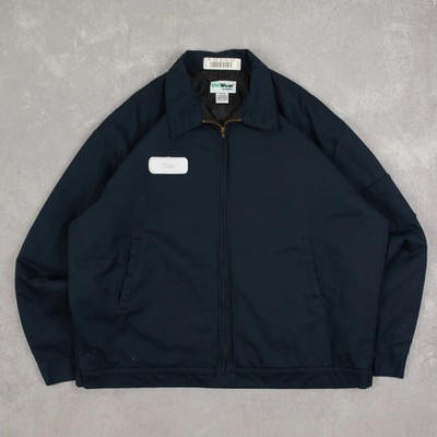 Vintage Full Zip Workwear Jacke 2XL Herren Navy Blau Utility