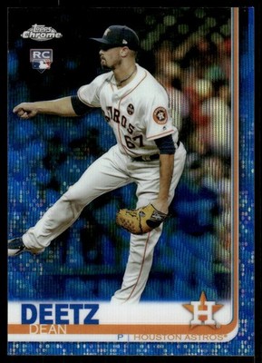 2019 Topps Chrome Blue Wave Refractors #79 Dean Deetz /75 - BB