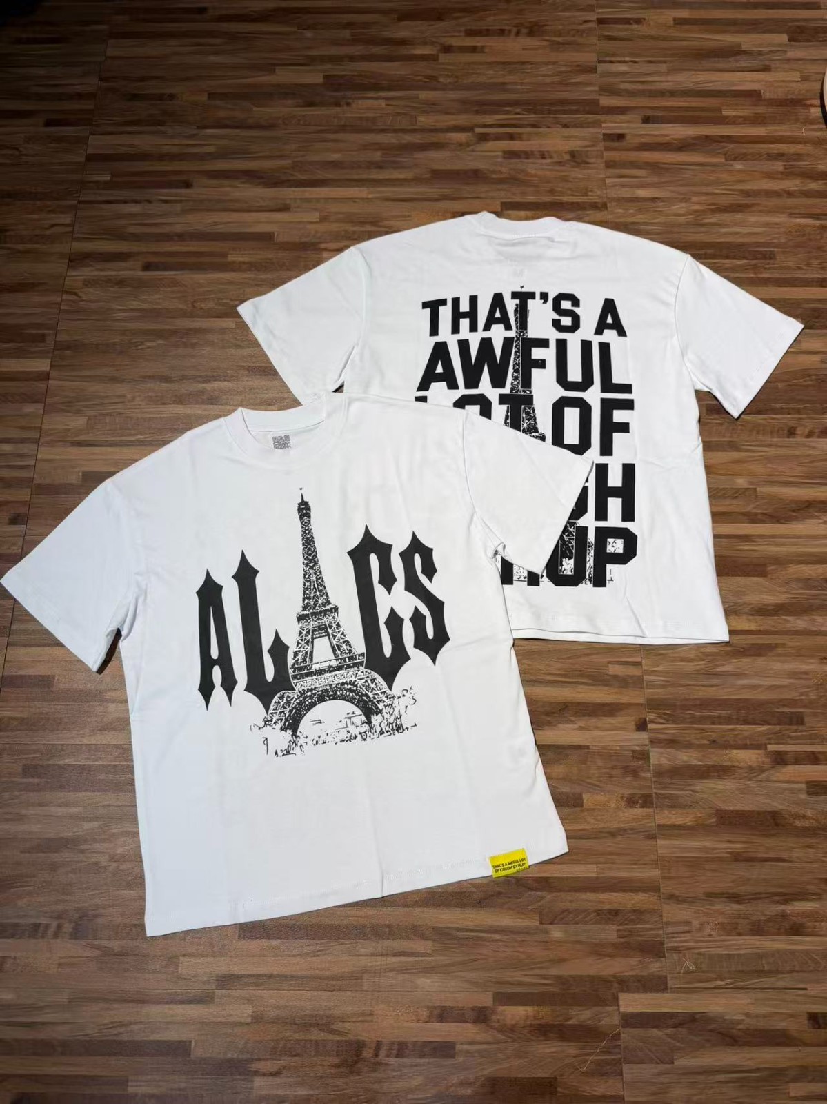 S-M-L-XL THAT'S A AWFUL LOT OF COUGH SYRUP T-shirt White & Black