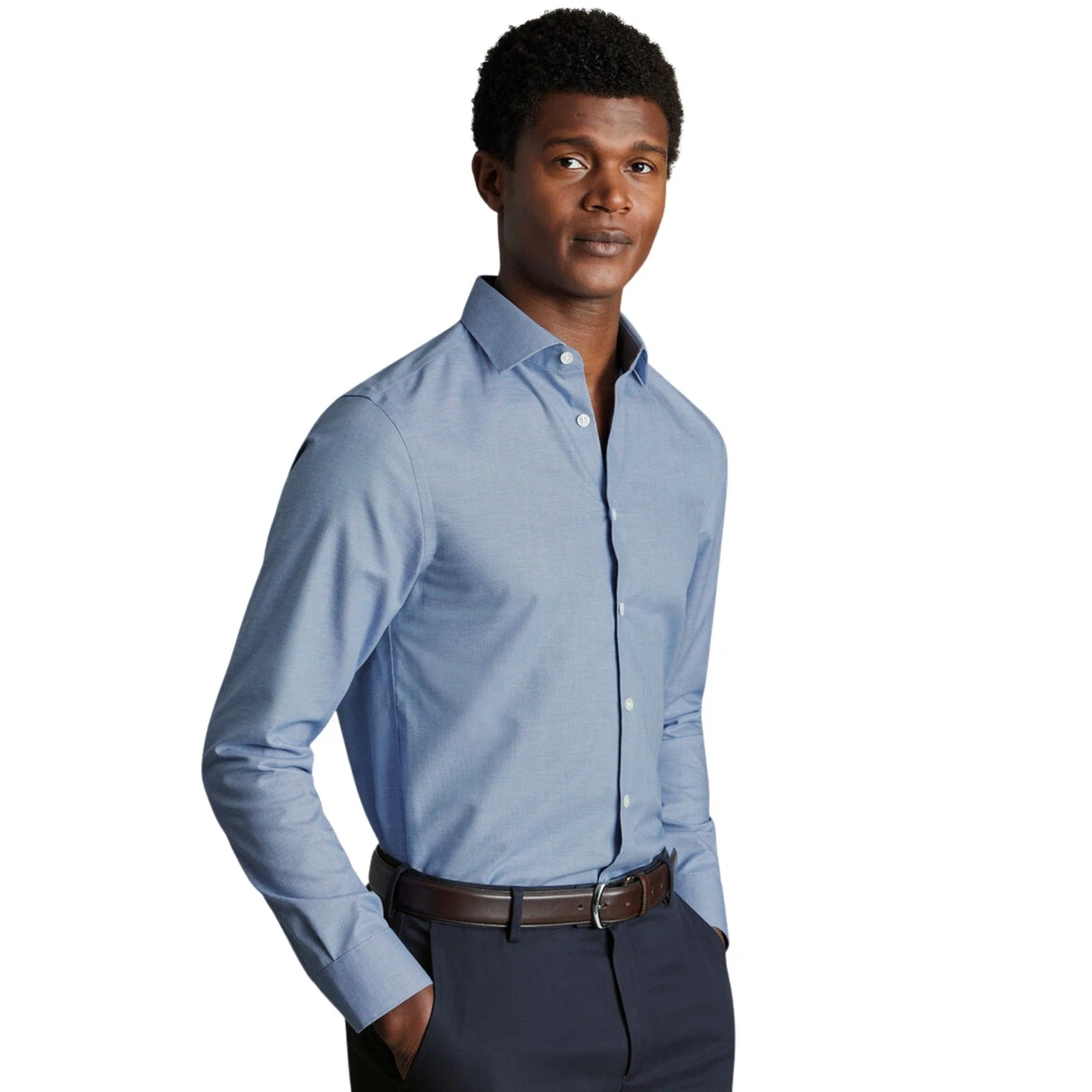 charles t dress shirts The Charles Navy Diamond Dress Shirt 2XL / Navy Diamond