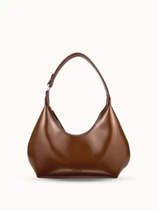 Masour Sac à main Candy Brown Sac à épaule en cuir véritable femme marque new