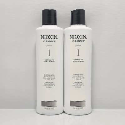 Nioxin System #1 Cleanser Shampoo 10.1 oz | Pack of 2 | New | Free Shipping