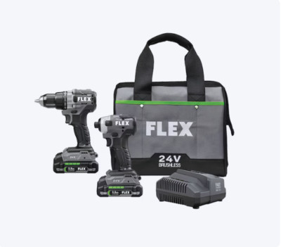 FLEX 24-volt 2-Tool Brushless Power Tool Combo Kit with Soft Case