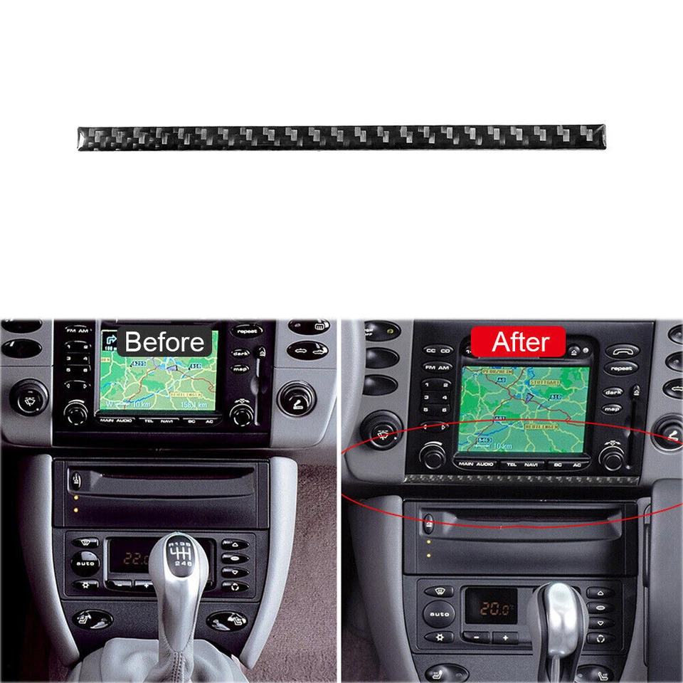 13Pcs Carbon Fiber Interior Decorative Cover Trim For Porsche Boxster/996 98-04 - Изображение 3 из 4