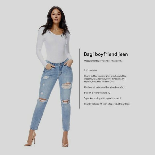 Pantalones de mezclilla para mujer Sofia Vergara de Sofia Vergara, lavado medio, talla: 18 - Imagen 7 de 8