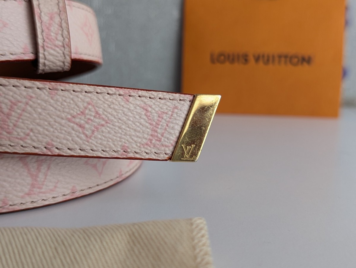 Louis Vuitton ピンクレザーベルト 90/36 LOUIS VUITTON Murakami Cherry Blossom Pink Monogram Centuire