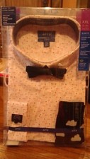 NIB APT.9 YOUNG MENS TUXEDO DRESS SHIRT SET M XL XXL