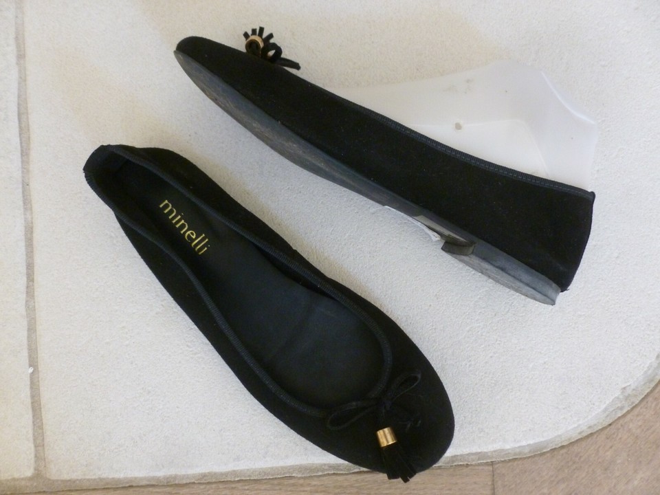 Ballerines Till En Daim Noir – Taille 38, Occasion Très Bon état