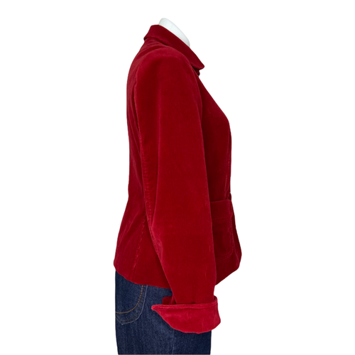 Talbots Women's Corduroy Red Career Blazer Jacket Size 8p - Bild 3 von 7