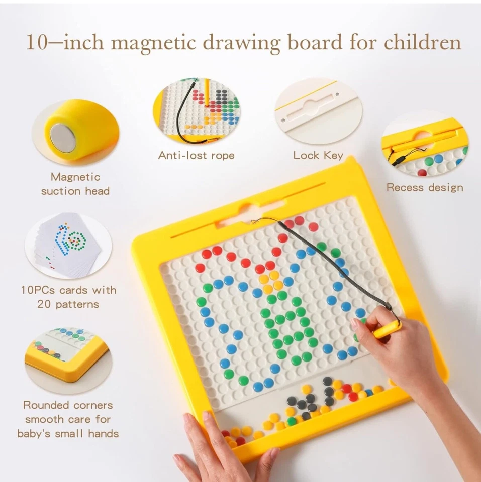 Varita Magnética MagPad Dots Dibujo Doodle Color Dots Diseño Juego de Mesa Foto 3 de 4