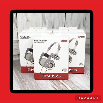 Supreme Koss PortaPro Headphones Silver - READY TO SHIP - Brand New ✅✅✅ |  eBay