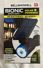 Bell+Howell Bionic Spotlight Solar Powered Outdoor Lighting - Black