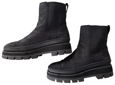 Clarks ORIANNA 2 TOP Slip On Chelsea Boot BLACK NUBUCK Women’s Size 10 Pull On