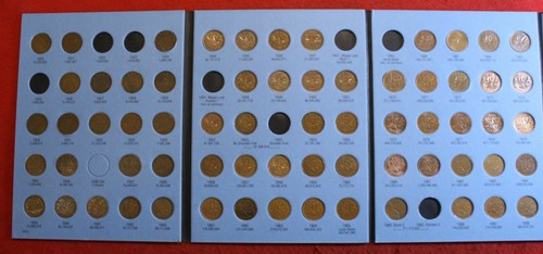1920-1988 Canadian Small Cent Penny 66 Coins Circulated Book CA5