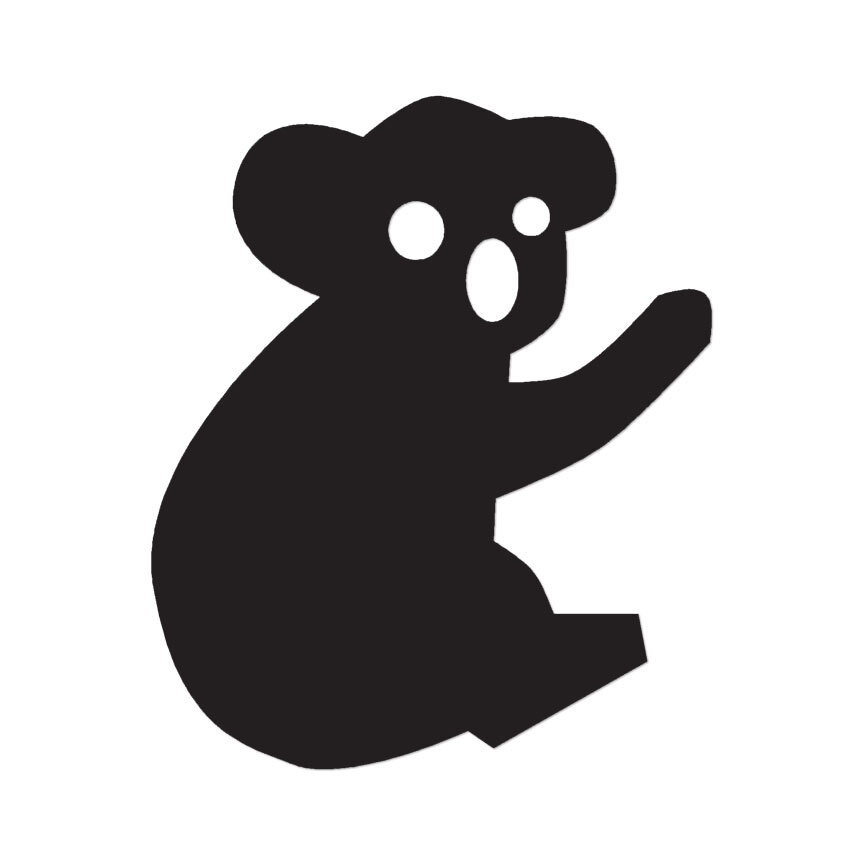 Cute Koala Bear - Vinyl Decal Sticker - Multiple Colors & Sizes