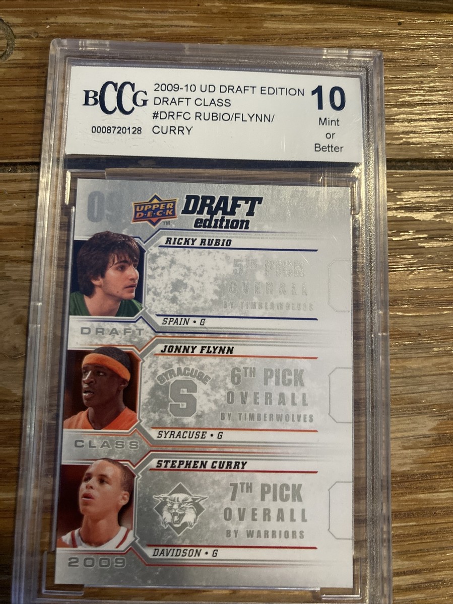 2009-10 UD draft edition Rubio/Flynn/Curry bccg 10 Rookie | eBay