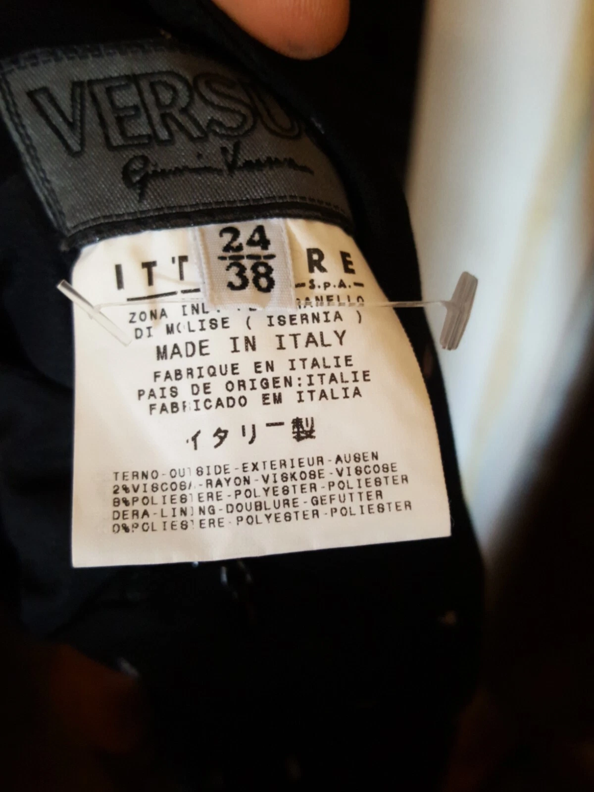 Versace abito donna elegante foderato taglia 24 38