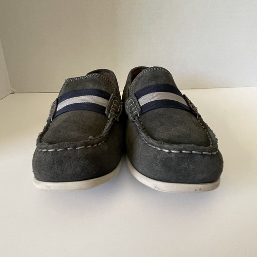 Florsheim Kinder Schuhe Jungen 2 Jasper Strap Jr grau Wildleder Halbschuh formell - Bild 3 von 9