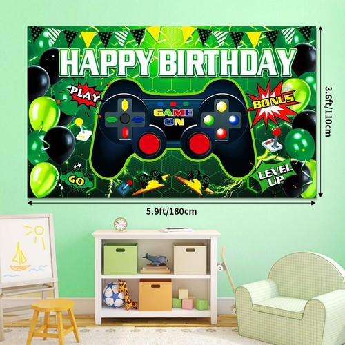 Luftballongirlande Happy Birthday Deko Kinder Gaming Geburtstag Party Ballonbogen Set - Bild 4 von 7