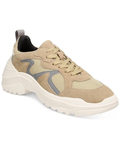Inc International Concepts Mens Byron Dad Jogger Sneaker Beige Khaki 9 M