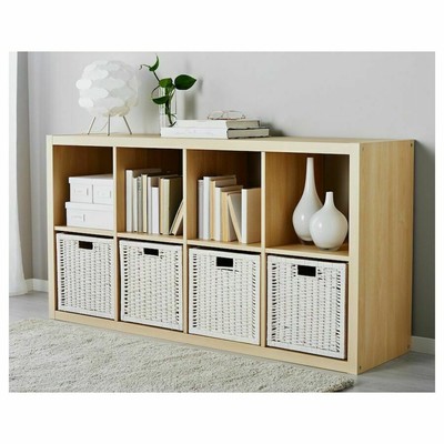 Set De 10 Paniers IKEA BRANAS – Flambant Neuf – Rotin Brun – Pour Rangement Kallax