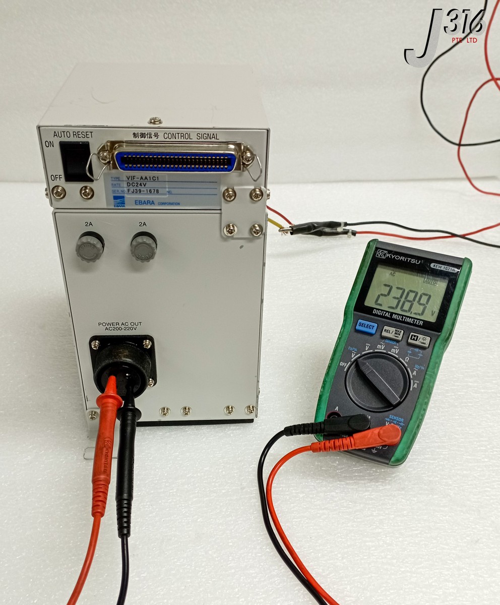 27866 EBARA VACUUM PUMP INTERFACE/CONTROL PANEL, VIF-AA1C1 PB40-2