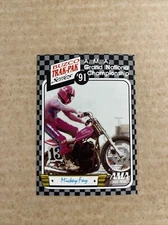 1991 AMA Mickey Fay Buzco Trak-Pak Flat Track Motorcycle Racing Card
