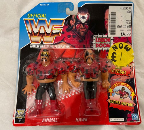 Boxed WWF Legion Of Doom (Road Warriors) Hasbro Wr...