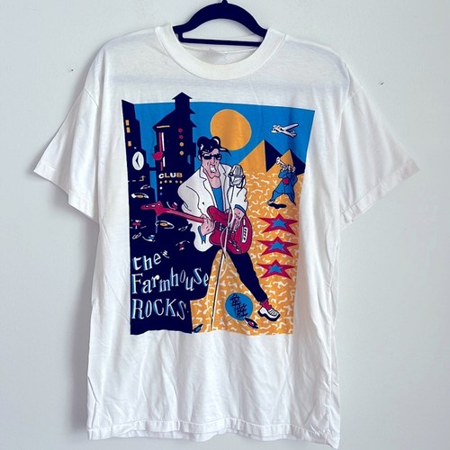 Vintage single stitched Farmhouse Rock signed tee t-shirt sz XL