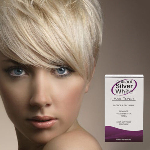 Brilliant Silver White - Magic Hair Toner for Platinum Blonde, Grey, White  Hair 799439079496 | eBay