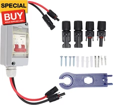 Circuit Breaker Solar Panels 30 Amp Solar Disconnect Switch, MCB 2P DC 500V 32A 