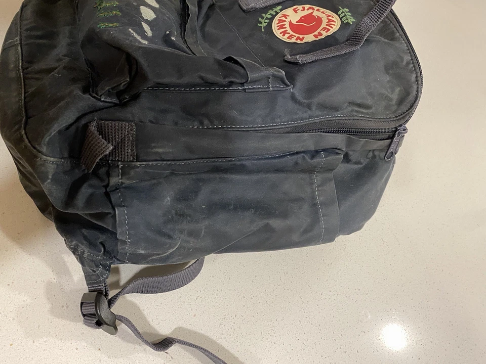 Mochila Fjallraven Kanken Bordada Noche Azul Marino Bosque Luna Foto 2 de 4