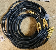 48 FT 2-RCA to 2-RCA Gold-Plated Male to Male DJ/Mixer/Stereo System Audio Cable