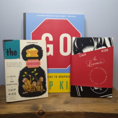 Chip Kidd Book Lot : Guides to Graphic Design (Go, The Learners, The Cheese)