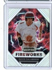 2020 Prizm Draft Picks Fireworks #PDP183 David Calabrese - High School